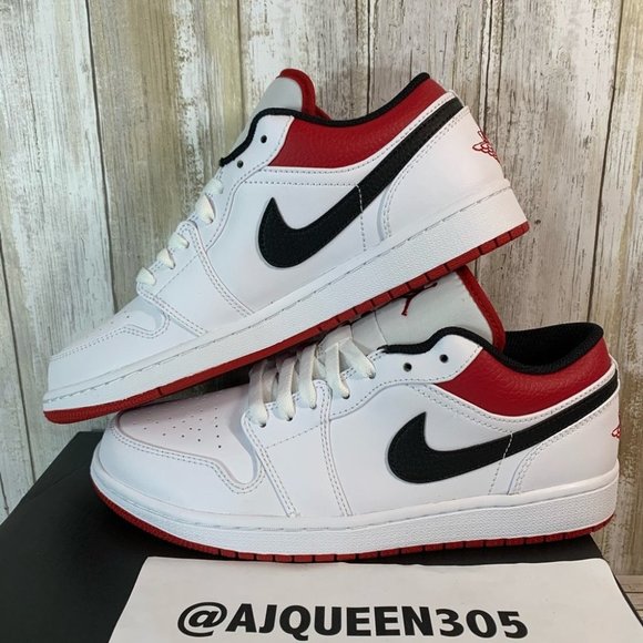 Jordan Other - Air Jordan 1 Low white/gym red black Men’s